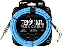 Ernie Ball Câble Instrument Flex Jack-Jack 3 m - Bleu
