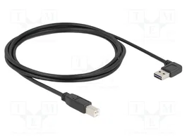 DELOCK Câble USB 2.0 avec connecteurs USB A double face à 90° - 2m