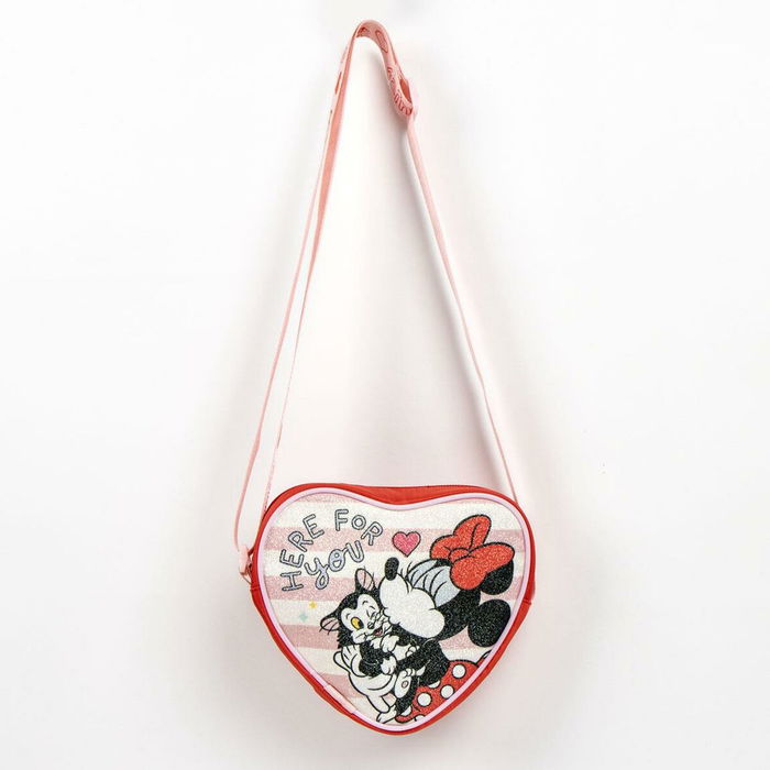 Sac à Bandoulière Minnie Mouse Rouge 15,0 x 14,0 x 4,0 cm