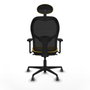 Piqueras y Crespo Chaise de Bureau avec Appui-tête Jorquera 3D036G1 Jaune