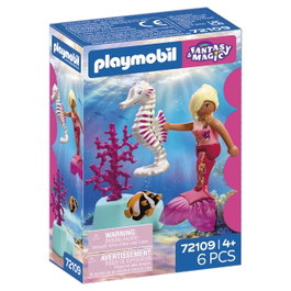 Playmobil Sirène avec Cheval Marin 72109 - Jouet de construction espagnol