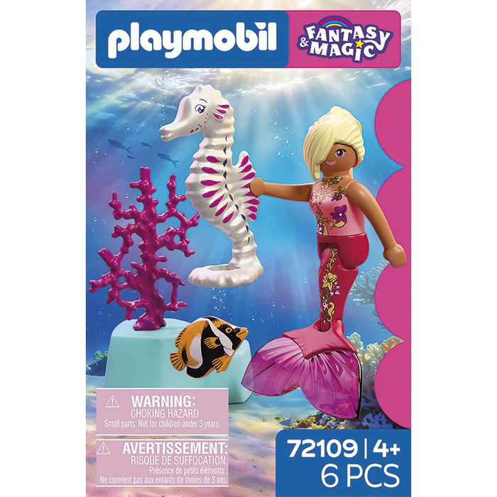 Playmobil Sirène avec Cheval Marin 72109 - Jouet de construction espagnol