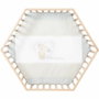 Roba Parc bébé hexagonal Liebhabear - Bois Naturel - Motif Ourson