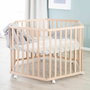 Roba Parc bébé hexagonal Liebhabear - Bois Naturel - Motif Ourson