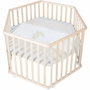 Roba Parc bébé hexagonal Liebhabear - Bois Naturel - Motif Ourson