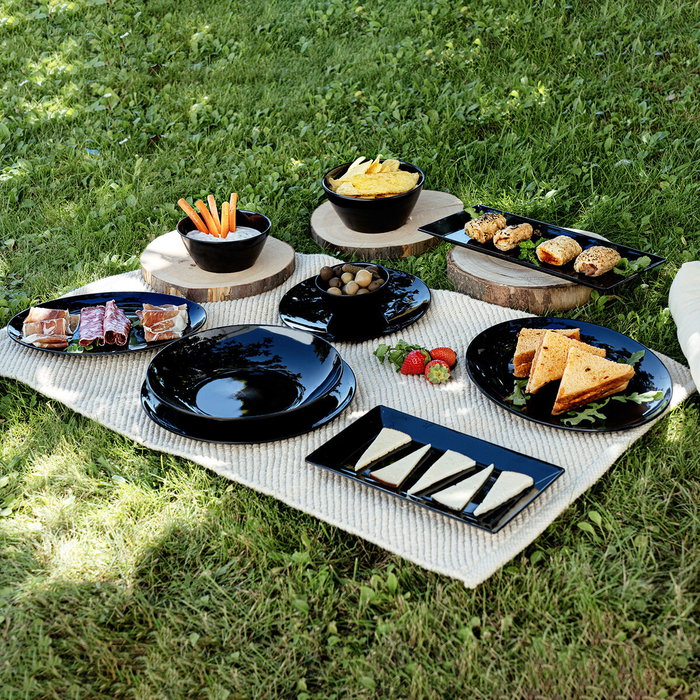 Quid Plato Hondo Melamina Select Basic Negro 23 cm (24 Unidades) Quid Plato Hondo Melamina Select Basic Negro 23 cm (24 Unidades)