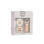 Bibs Coffret cadeau bébé - Sucette & attache - Embout rond - T1 - Blush
