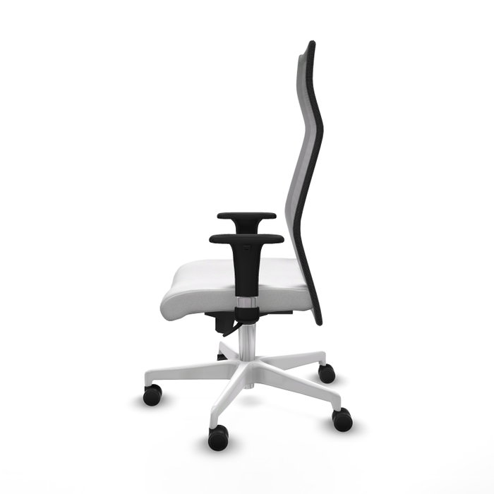Piqueras y Crespo Chaise de Bureau Albacete XL Blanc et Noir