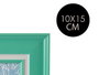 Giftdecor Porte-photos 10x15 cm Menthe en Plastique et Verre 18x23 cm (Set de 24)