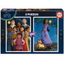 Educa - Puzzle 2x100 pièces Wish 19742, 2 puzzles en carton recyclé, 40 x 28 cm monté, à partir de 6 ans