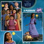 Educa - Puzzle 2x100 pièces Wish 19742, 2 puzzles en carton recyclé, 40 x 28 cm monté, à partir de 6 ans