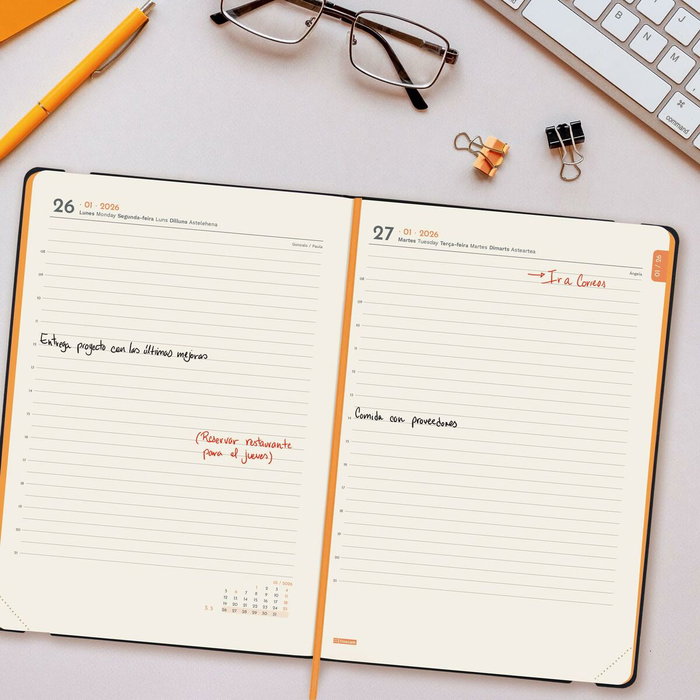 Agenda Finocam FLEXI Bleu A5 14,8 x 21 cm 2026