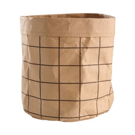 Day Cesta multiuse en papier à carreaux 20 cm