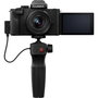Panasonic Lumix DC-G100D Noir avec objectif H-FS 12-32 et poignée trépied DMW-SHGR2
