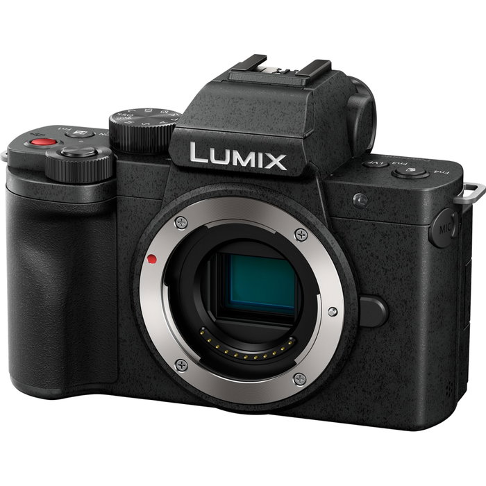 Panasonic Lumix DC-G100D Noir avec objectif H-FS 12-32 et poignée trépied DMW-SHGR2