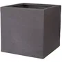 Strata STRATA Pot de Fleurs Carré Riven L, Couleur Cendres, Dimensions: Ø 38.5 cm x 46.5 cm H