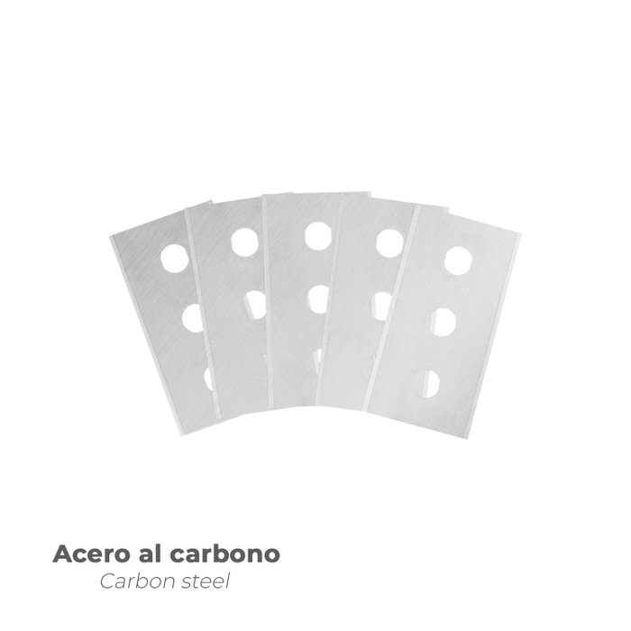 WOLFPACK LINEA PROFESIONAL Lot de 5 lames rectangulaires pour grattoir à vitres