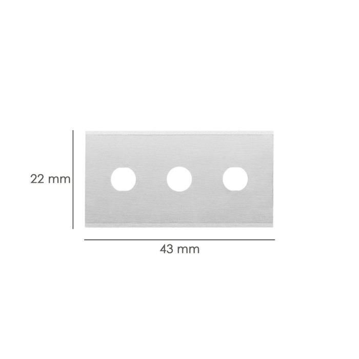 WOLFPACK LINEA PROFESIONAL Lot de 5 lames rectangulaires pour grattoir à vitres