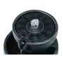 Lumineo Fontaine solaire extérieure IPX8 en polirésine gris foncé Ø21 x 21 cm