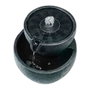 Lumineo Fontaine solaire extérieure IPX8 en polirésine gris foncé Ø21 x 21 cm