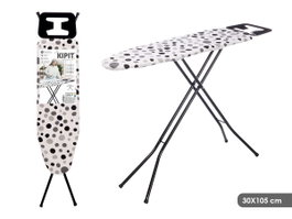 KIPIT Table à repasser motif à points 30x105cm