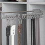 Emuca Porte-cravates et porte-ceintures latéral extractible Self, Peint en aluminium
