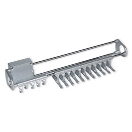 Emuca Porte-cravates et porte-ceintures latéral extractible Self, Peint en aluminium