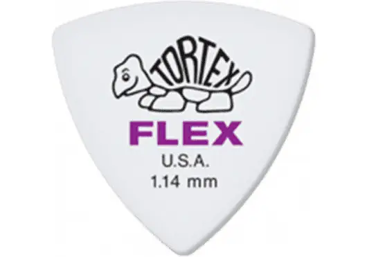 DUNLOP Tortex Flex Triangle 1,14mm - Lot de 6 médiators DUNLOP Tortex Flex Triangle 1,14mm - Lot de 6 médiators