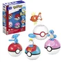 Mega JCT42 Pokemon de Agua Figurines à assembler avec 4 Pokeballs pour enfants dès 6 ans