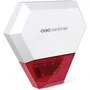 Scs Sentinel Sirene exterieure filaire additionnelle SENTINEL KitAlarm - Portee 80m - Alerte sonore et lumineuse 100 dB - Alimentation 12V DC avec batterie de secours
