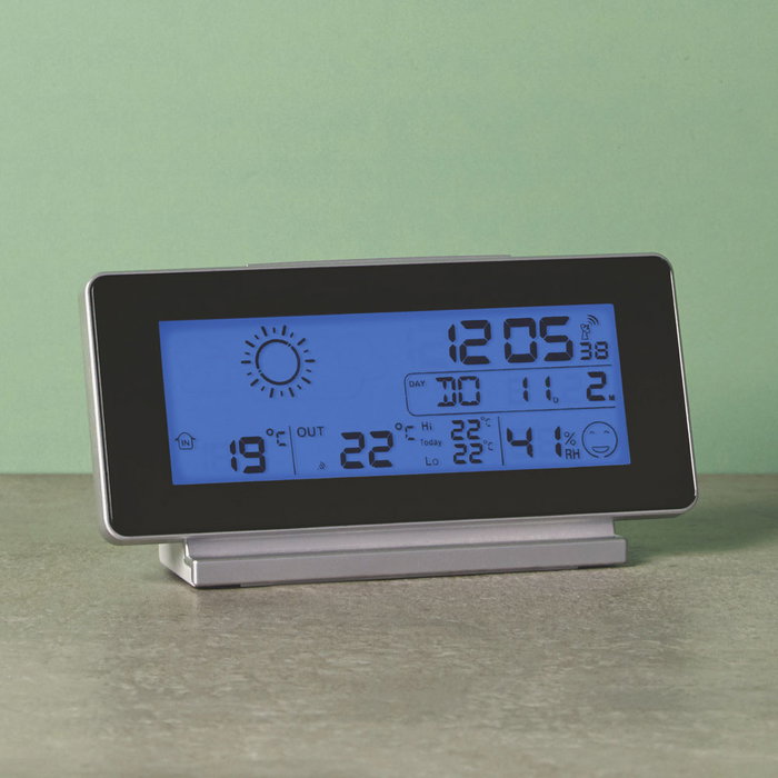 Day Station Météo sans Fil avec Horloge Radio Contrôlée Day Station Météo sans Fil avec Horloge Radio Contrôlée