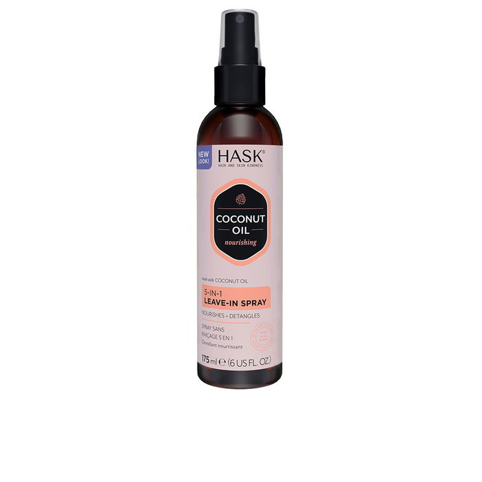 Hask Huile de Coco Monoï 5-en-1 Soin sans rinçage Spray Démêle Hydrate Brillance 175 ml Hask Huile de Coco Monoï 5-en-1 Soin sans rinçage Spray Démêle Hydrate Brillance 175 ml