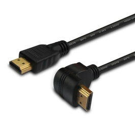 Savio Câble HDMI CL-04 En angle Noir 1,5 m