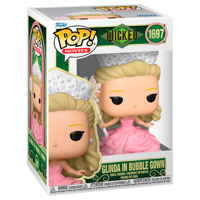 FUNKO Pop! Wicked - Glinda in Bubble Gown - Figurine de collection en vinyle de 9 cm avec boîte cadeau