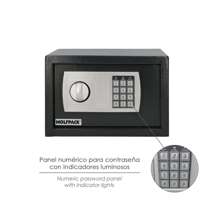 WOLFPACK LINEA PROFESIONAL Caja Fuerte Électronique à Poser 31x20x20 cm