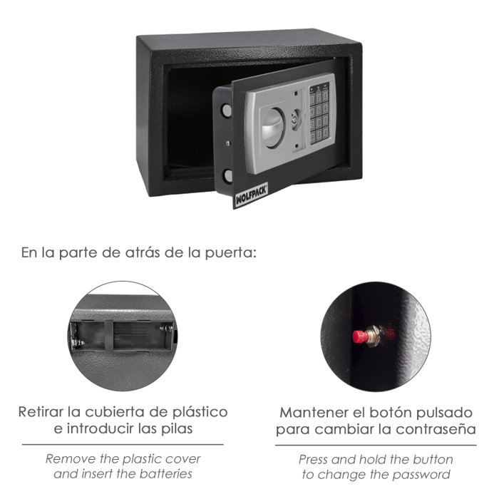 WOLFPACK LINEA PROFESIONAL Caja Fuerte Électronique à Poser 31x20x20 cm