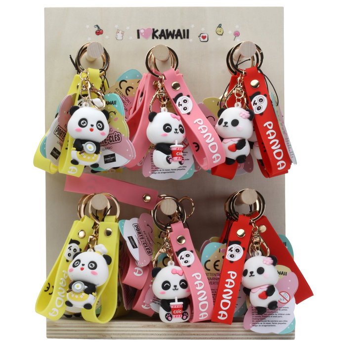 Home Deco Factory Porte-clés Panda Kawaii - Lot de 24 unités Home Deco Factory Porte-clés Panda Kawaii - Lot de 24 unités