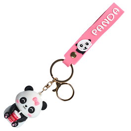 Home Deco Factory Porte-clés Panda Kawaii - Lot de 24 unités