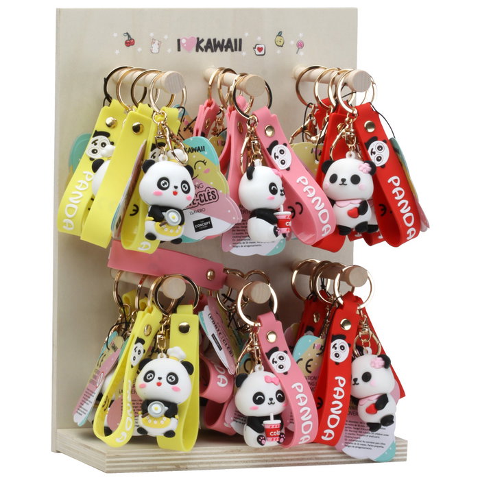 Home Deco Factory Porte-clés Panda Kawaii - Lot de 24 unités Home Deco Factory Porte-clés Panda Kawaii - Lot de 24 unités