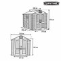 Lifetime Cabane 213 x 228 x 280 cm Gris