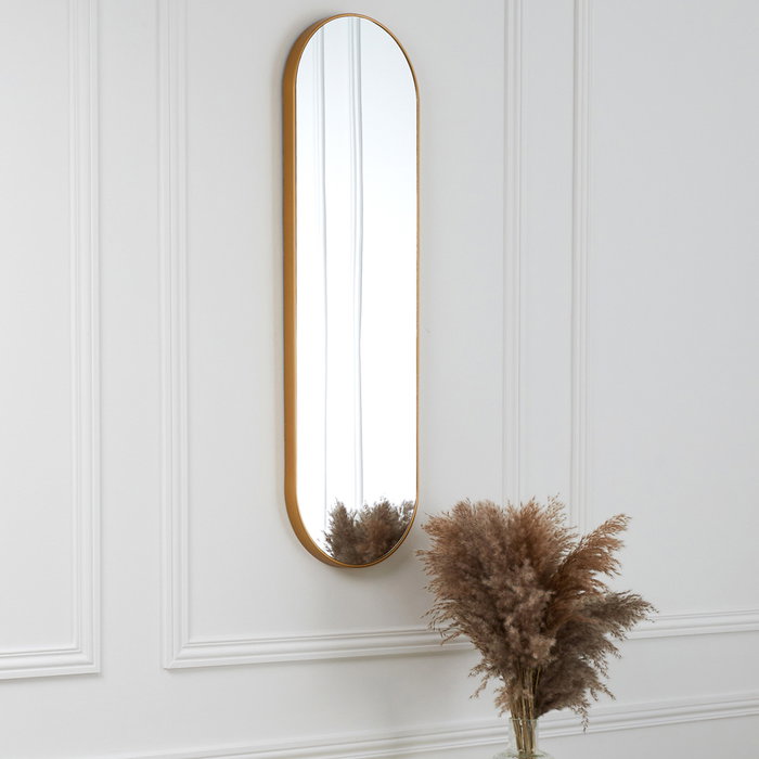 Home Deco Factory Miroir Mural Doré 30x100 cm