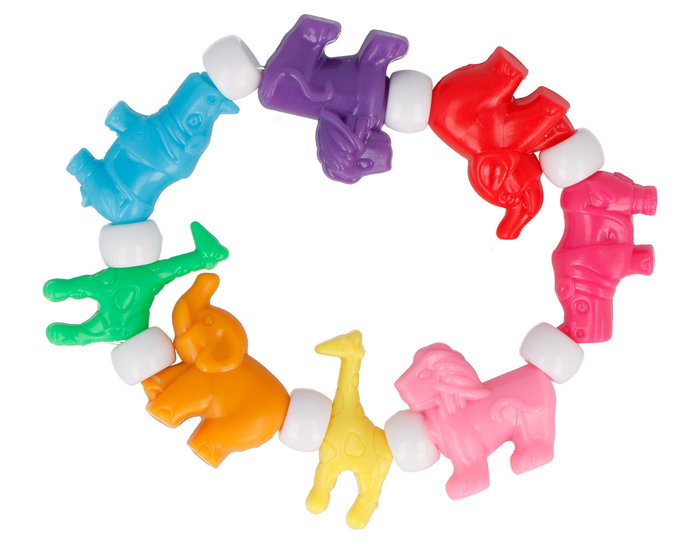 Innspiro Perles en plastique Animaux couleurs assorties 21mm 120u.