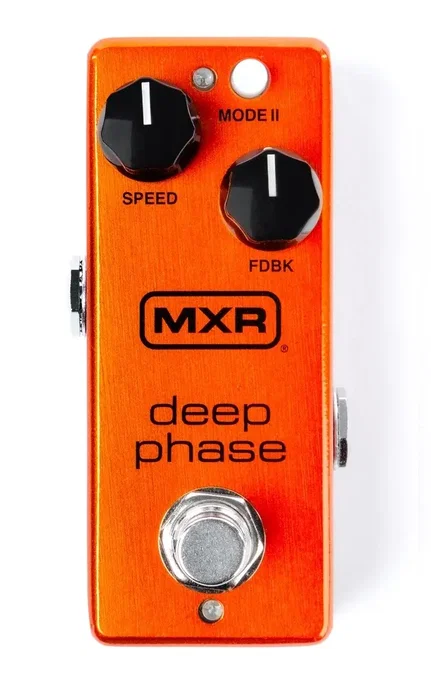 MXR Deep Phase Pédale Phaser Vintage – Effet de phase 4/8 étages pour guitare
