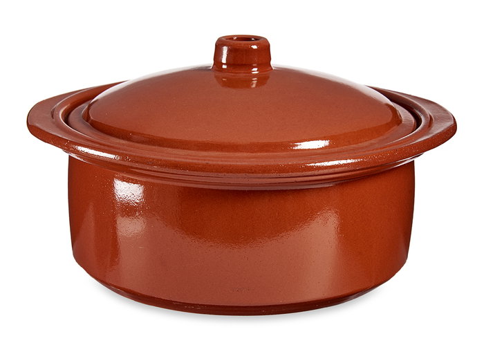 La Dehesa Cocotte 2,5 L en terre réfractaire couleur miel 26,5x14,5x24,5 cm (Set de 2)