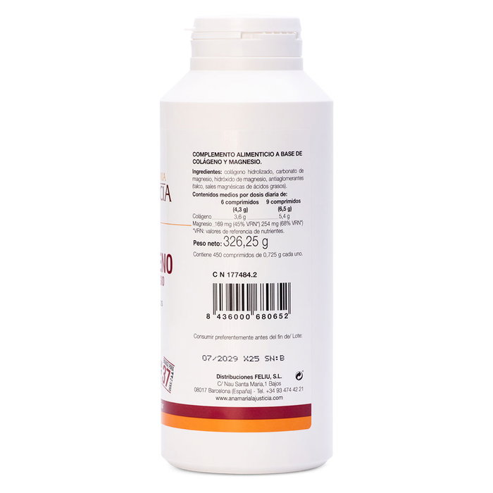 Ana Maria Lajusticia Comprimés de Collagène avec Magnésium 450 unités