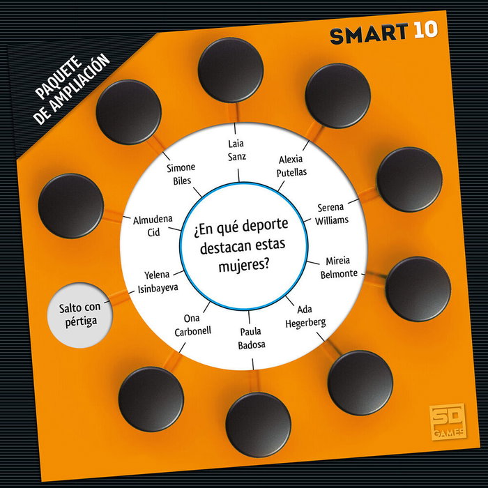 SD GAMES Expansion Smart 10 Espagnol - 100 cartes de questions supplémentaires pour le jeu de société - À partir de 14 ans
