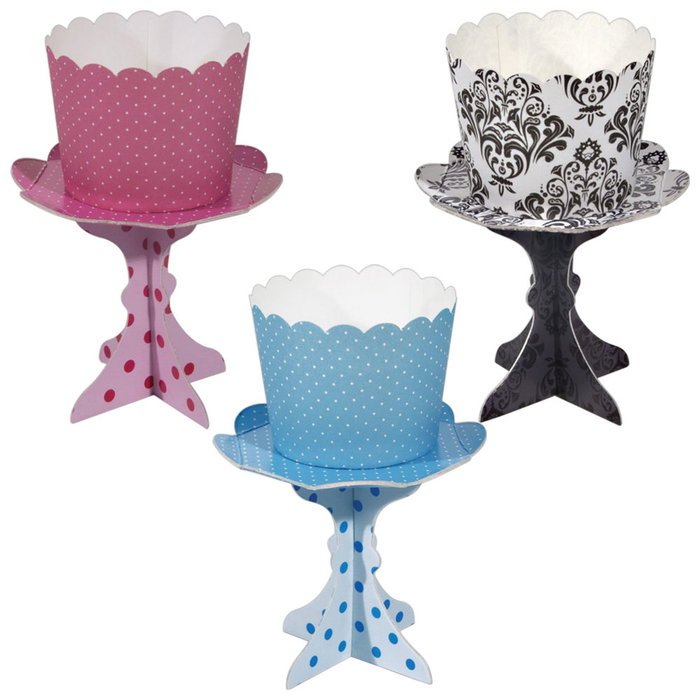 Lily Cook Set de 6 moules à muffins avec supports Lily Cook Set de 6 moules à muffins avec supports