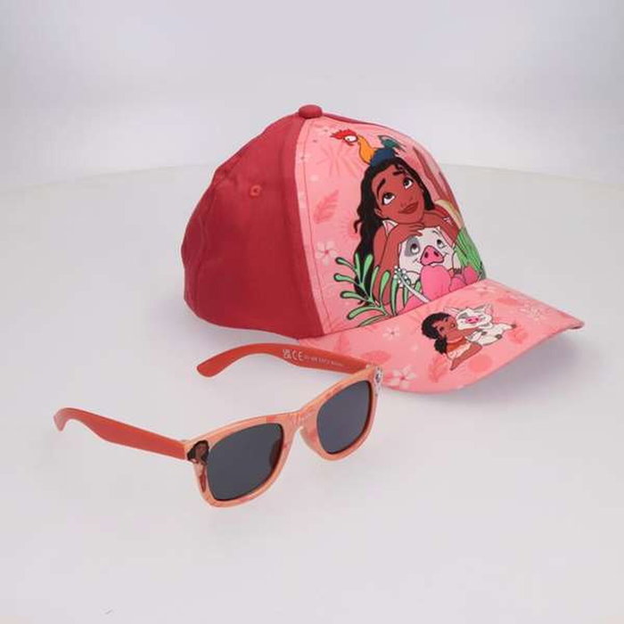 Ensemble casquette et lunettes de soleil Vaiana Rose Ensemble casquette et lunettes de soleil Vaiana Rose