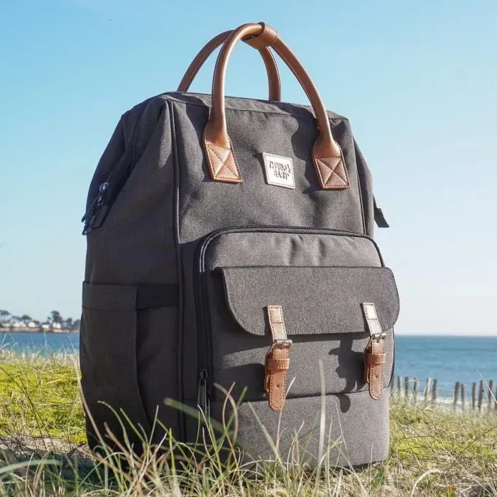 Thermobaby - Sac à langer ESCAPADE - Modèle élégant, fonctionnel et durable pour promenades et voyages