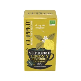 CUPPER LIMON Y JENGIBRE infusion 20 bolsitas BIO